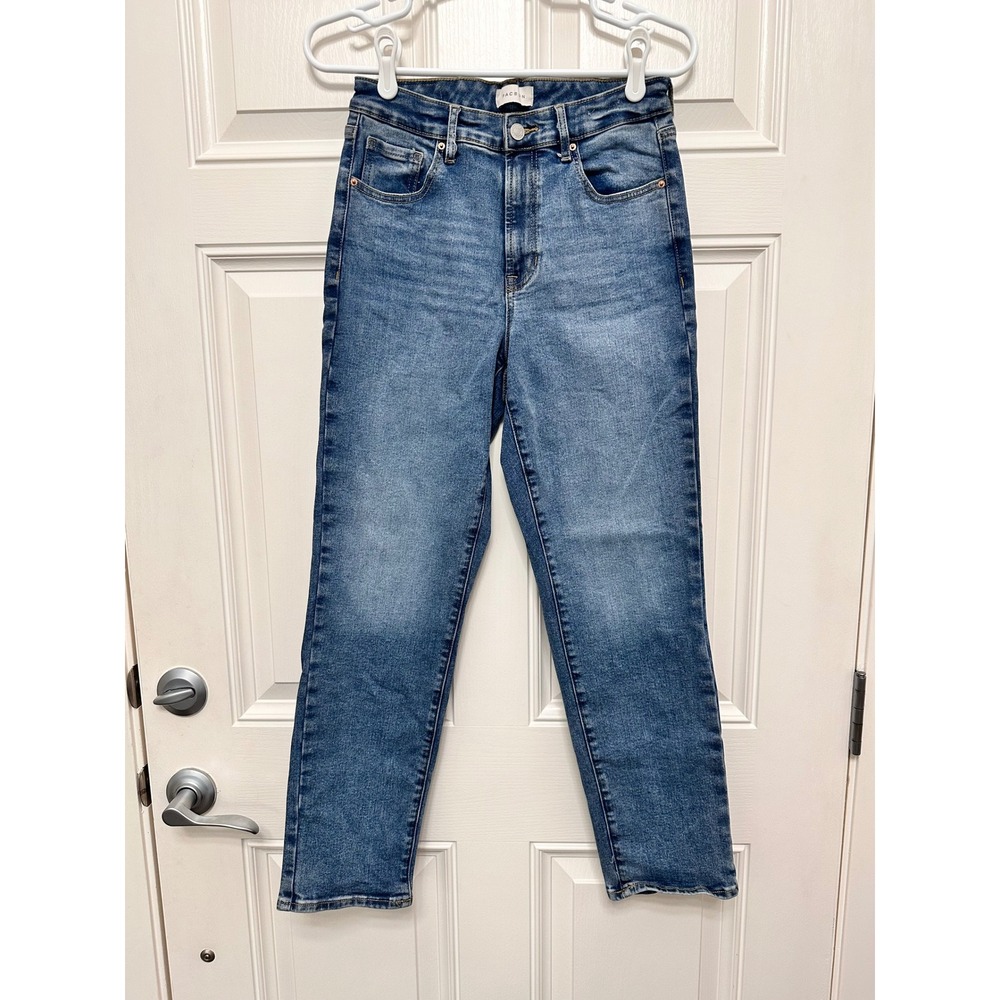 PacSun Curve Straight High Rise Medium Wash Blue Jeans Size 26 RN 090233